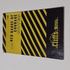 5/$15 Cliff's Notes Red Badge of Courage Crane